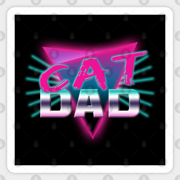 Cat Dad Sticker by theunderfold